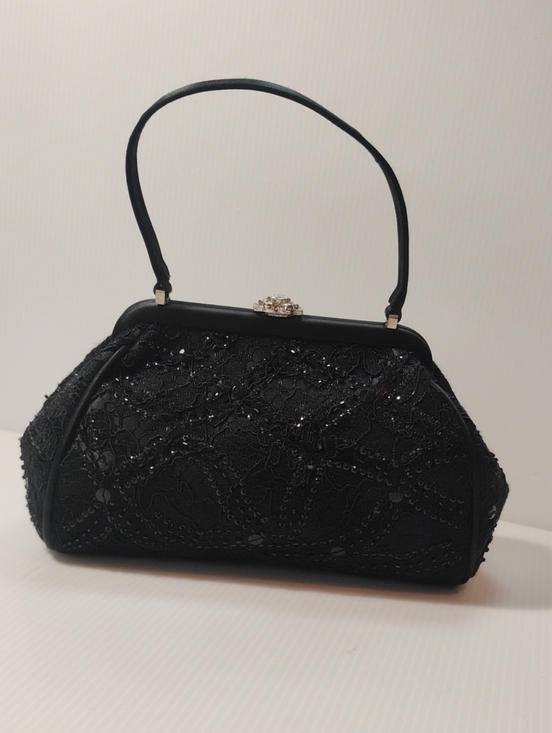 Talbots Handbags - Talbots Vintage Black Beaded Purse/Clutch Vintage And Wonderful